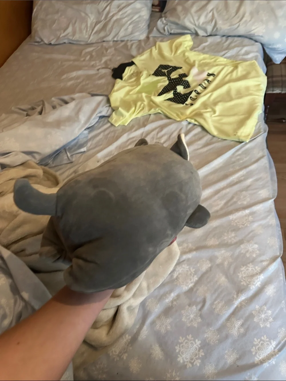 Fuzzy Fighters Plush Husky Dog - Gray